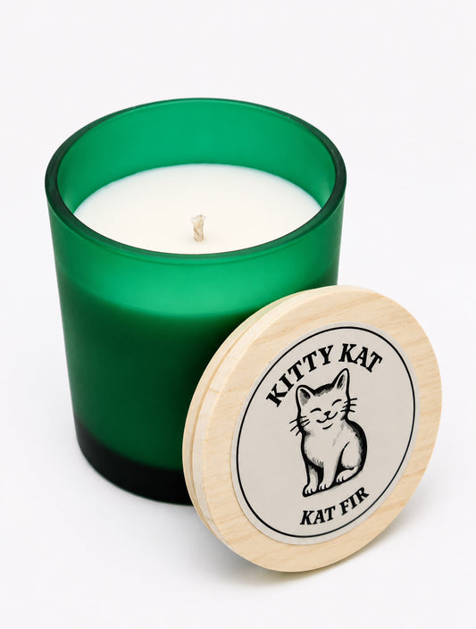 Kat Fir Candle (Frosted Jar)