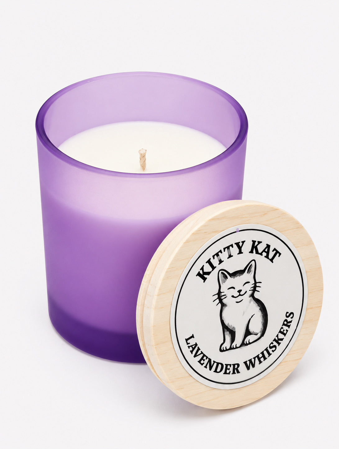 Lavender Whiskers Candle (Frosted Jar)